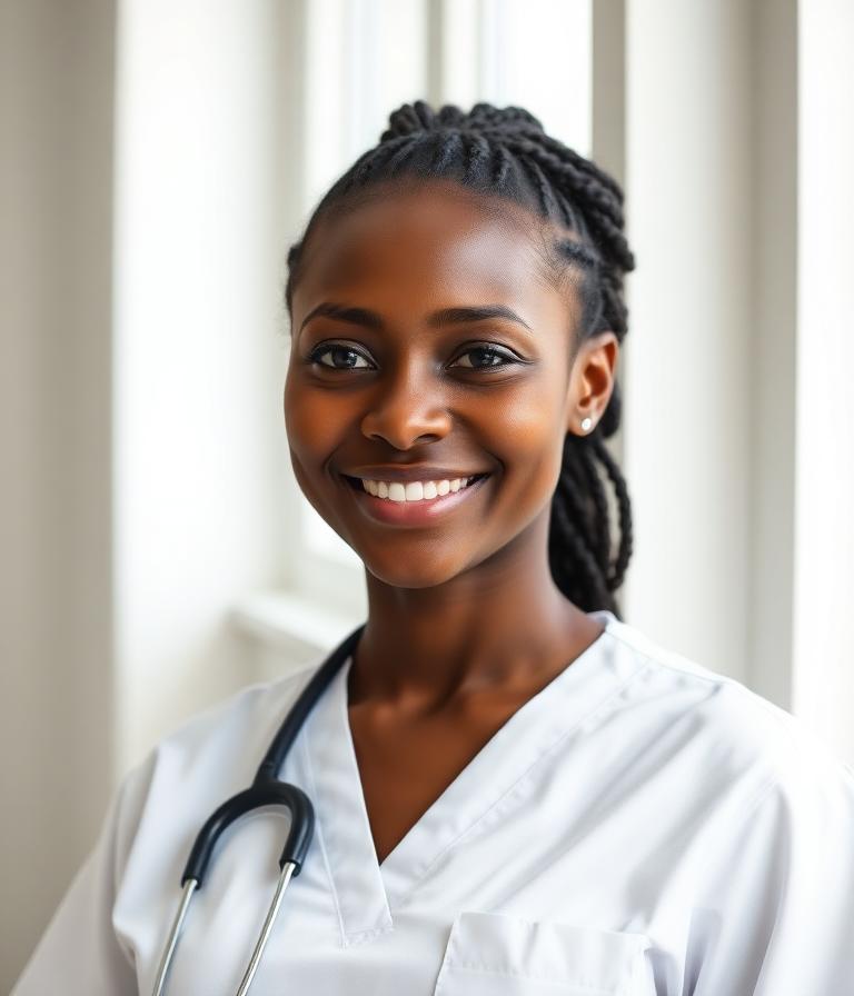 Portrait de Prénom 2, infirmière SDBS Soins